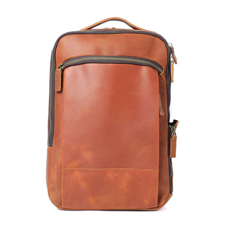 Andrew - Men's Leather Laptop Backpack
