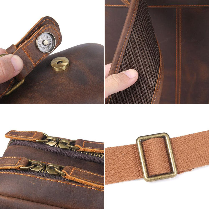 Robert - Vintage Leather Travel Backpack