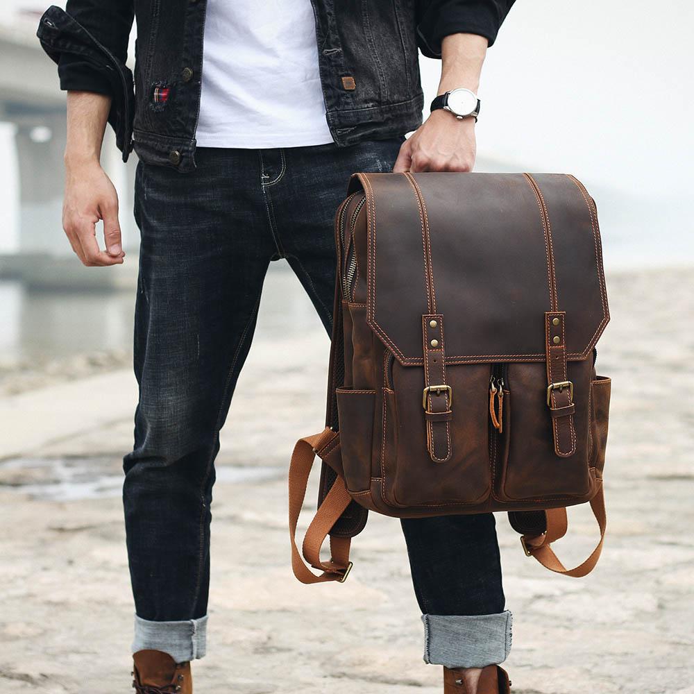 Robert - Vintage Leather Travel Backpack