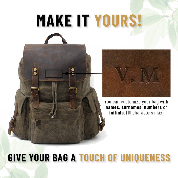 Jacob - Classic Waxed Canvas Backpack