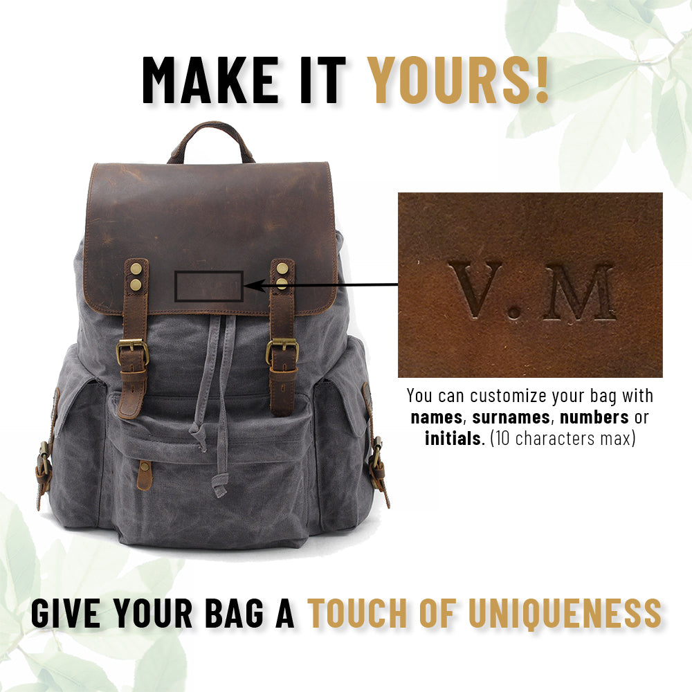 Jacob - Classic Waxed Canvas Backpack