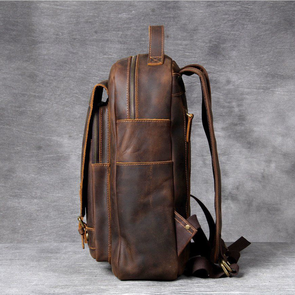 Jason - Luxury Tan Leather Backpack