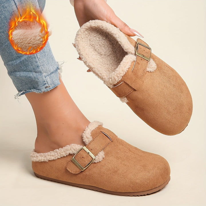Steren | Buckled Shearling-Lined Clogs