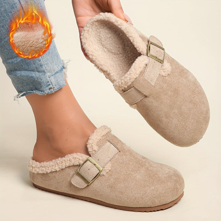 Steren | Buckled Shearling-Lined Clogs