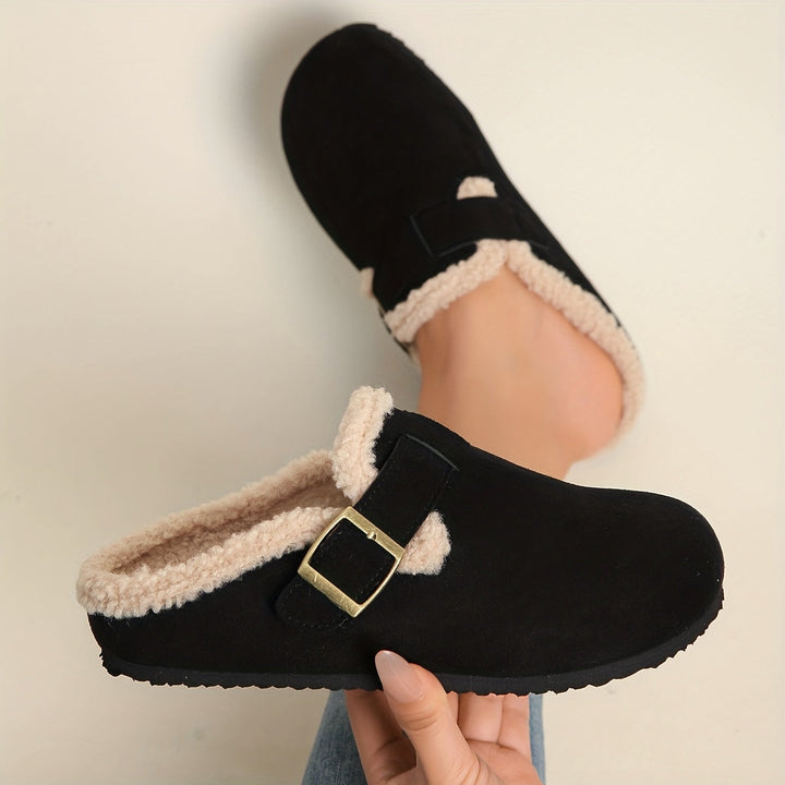Steren | Buckled Shearling-Lined Clogs