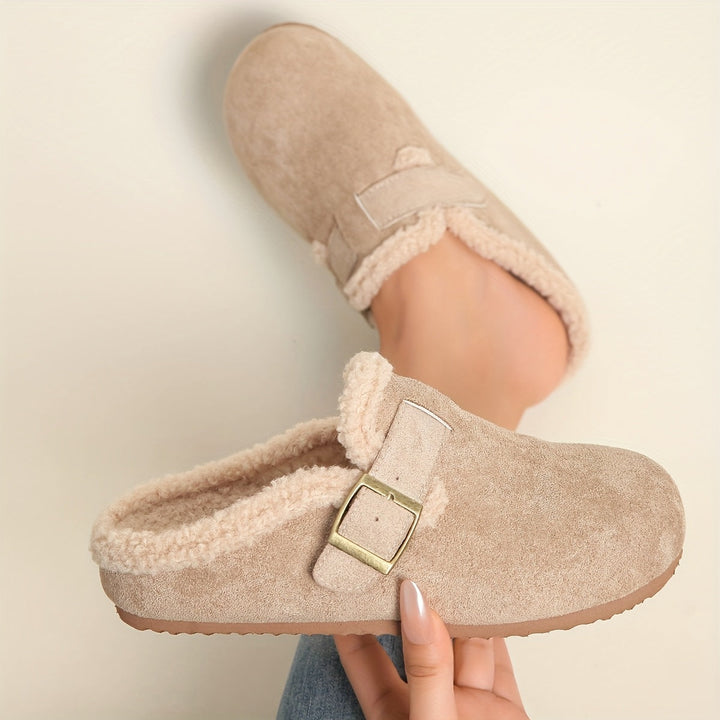 Steren | Buckled Shearling-Lined Clogs
