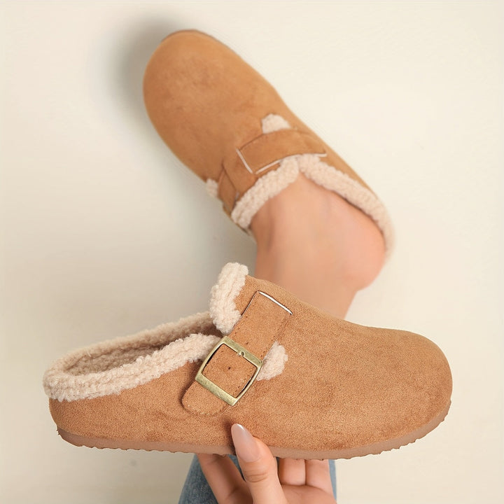 Steren | Buckled Shearling-Lined Clogs