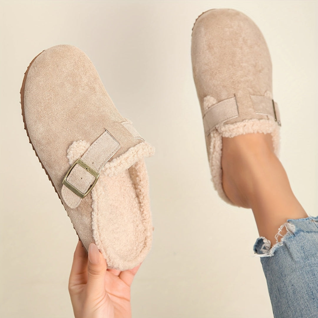 Steren | Buckled Shearling-Lined Clogs