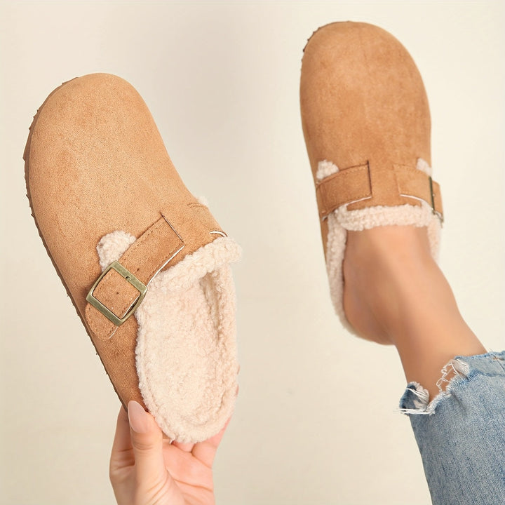 Steren | Buckled Shearling-Lined Clogs