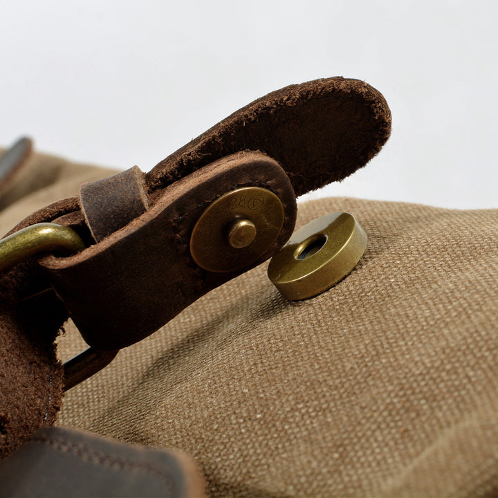 David - Men's Canvas and Leather Duffle Bag