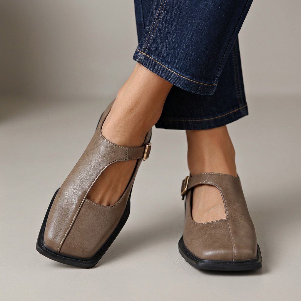 Ottavia | T-Strap Comfort Flats