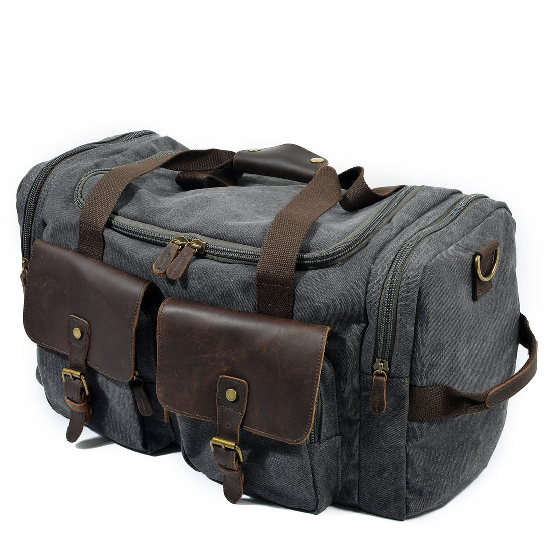 David - Men's Canvas and Leather Duffle Bag