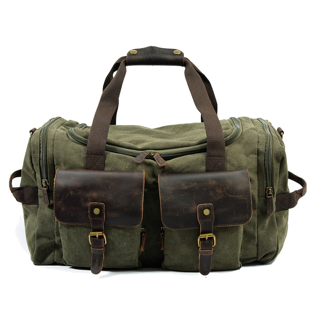 David - Men's Canvas and Leather Duffle Bag