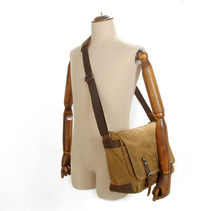 Joshua - Men's Canvas Messenger Bag with Shoulder Strap