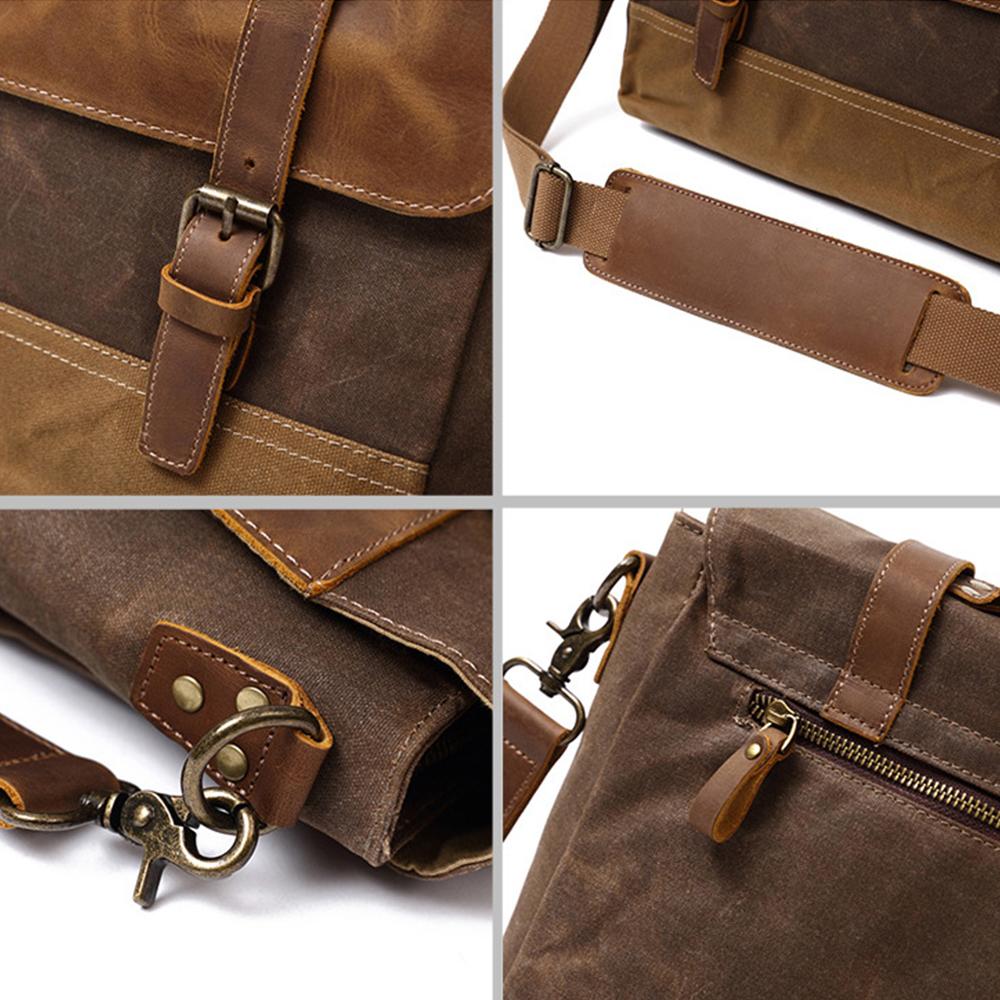 Jack - Waterproof Waxed Canvas Messenger Bag