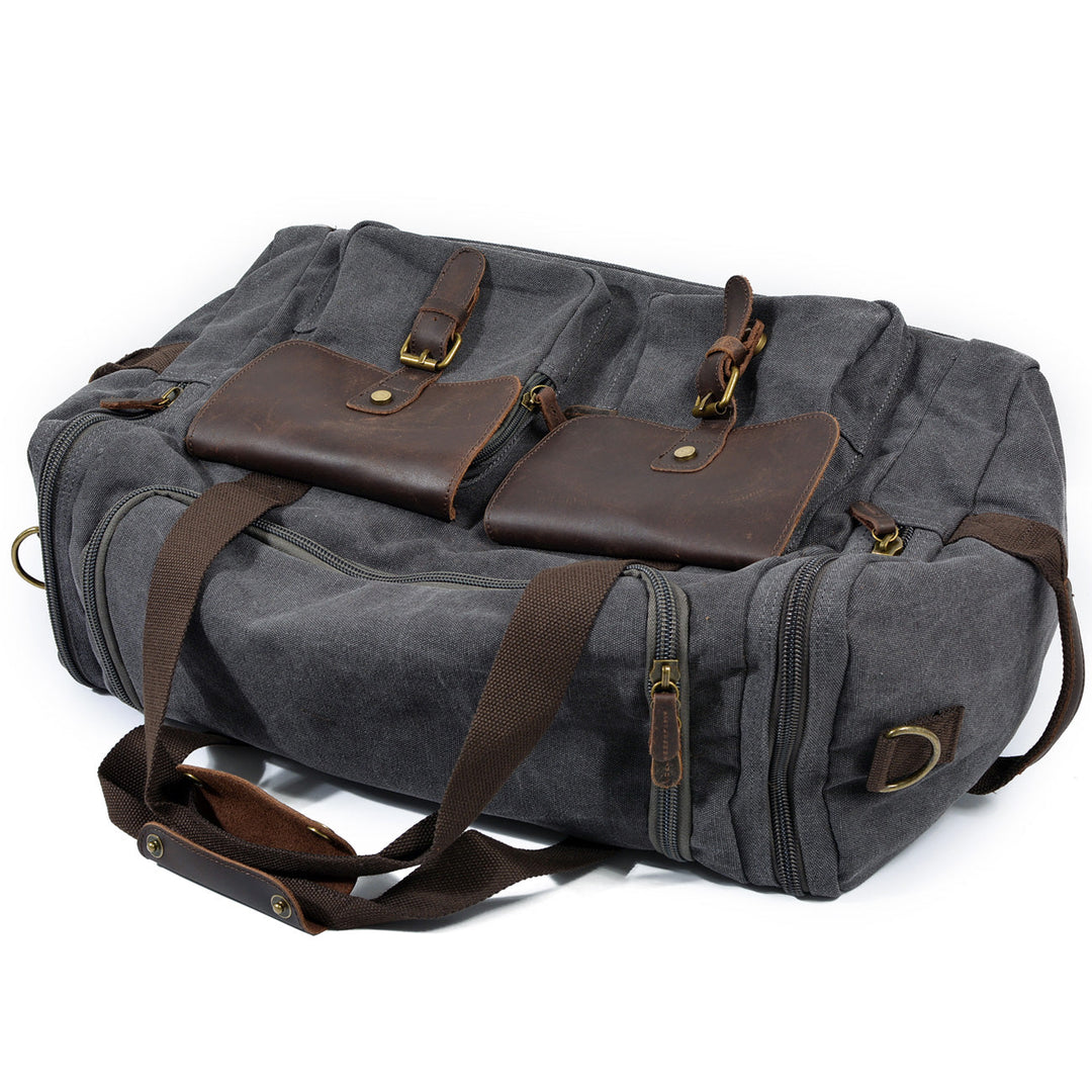 David - Men's Canvas and Leather Duffle Bag