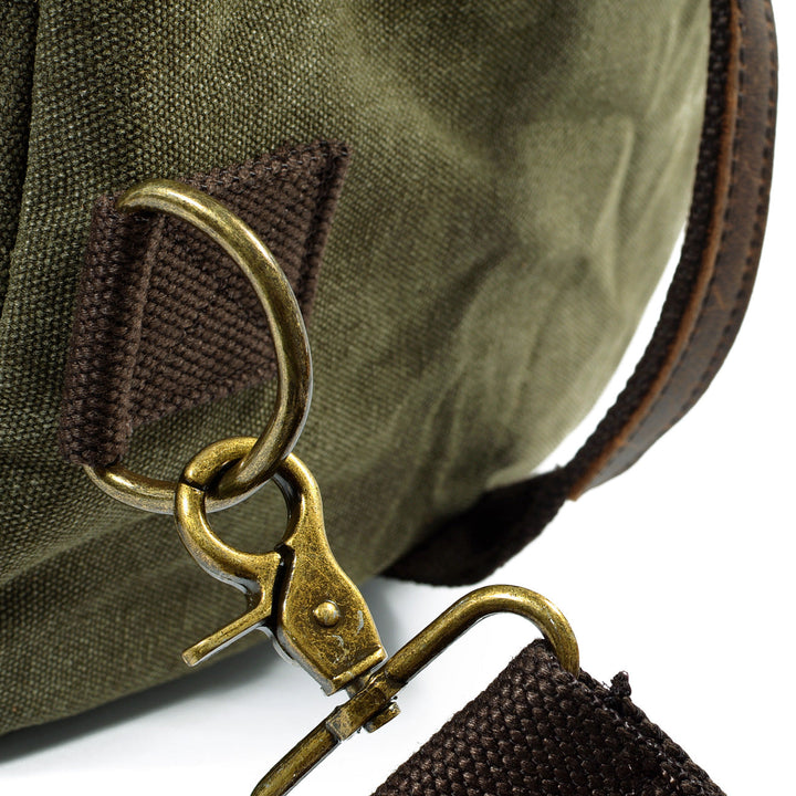 David - Men's Canvas and Leather Duffle Bag