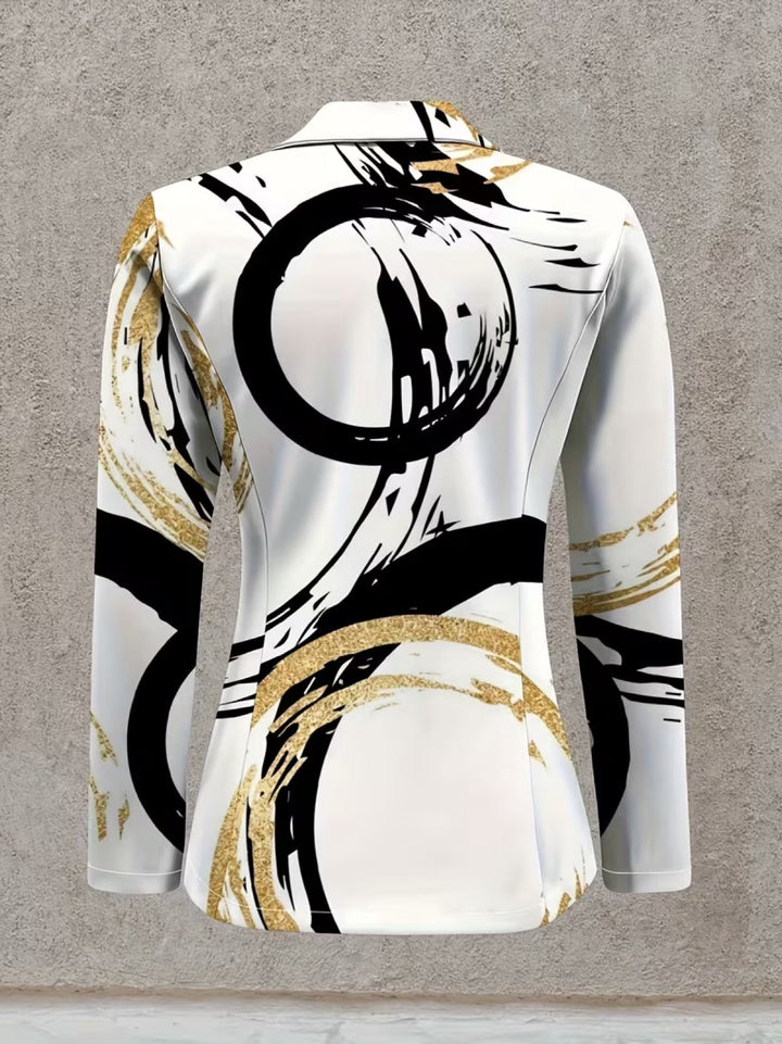 Albertina | Abstract Brushstroke Blazer