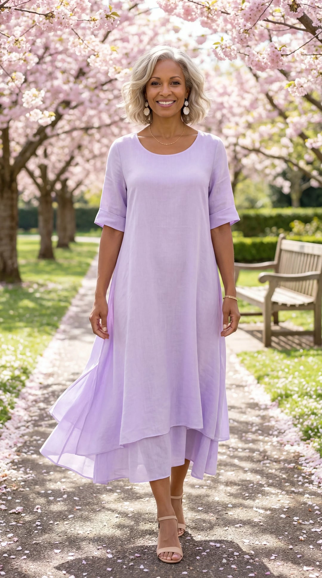 Sophia Fluid Tiered Maxi Dress