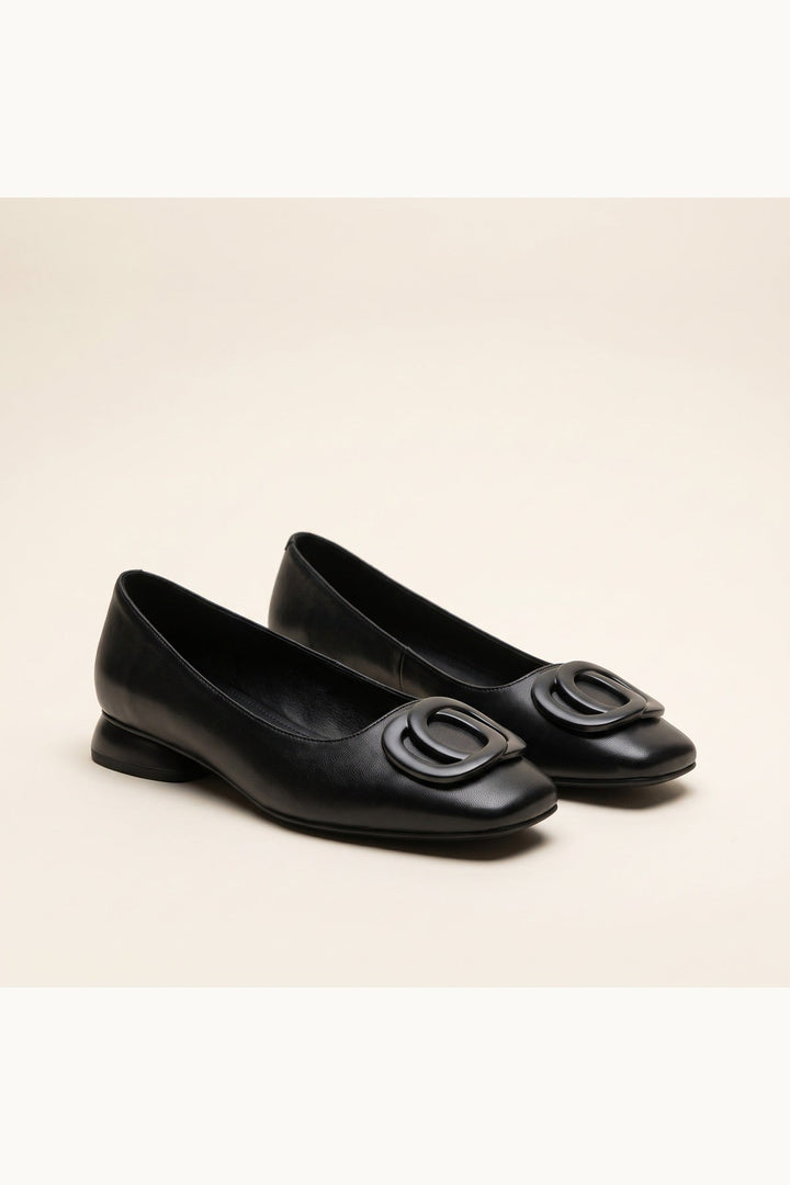 Opium Leather Flats
