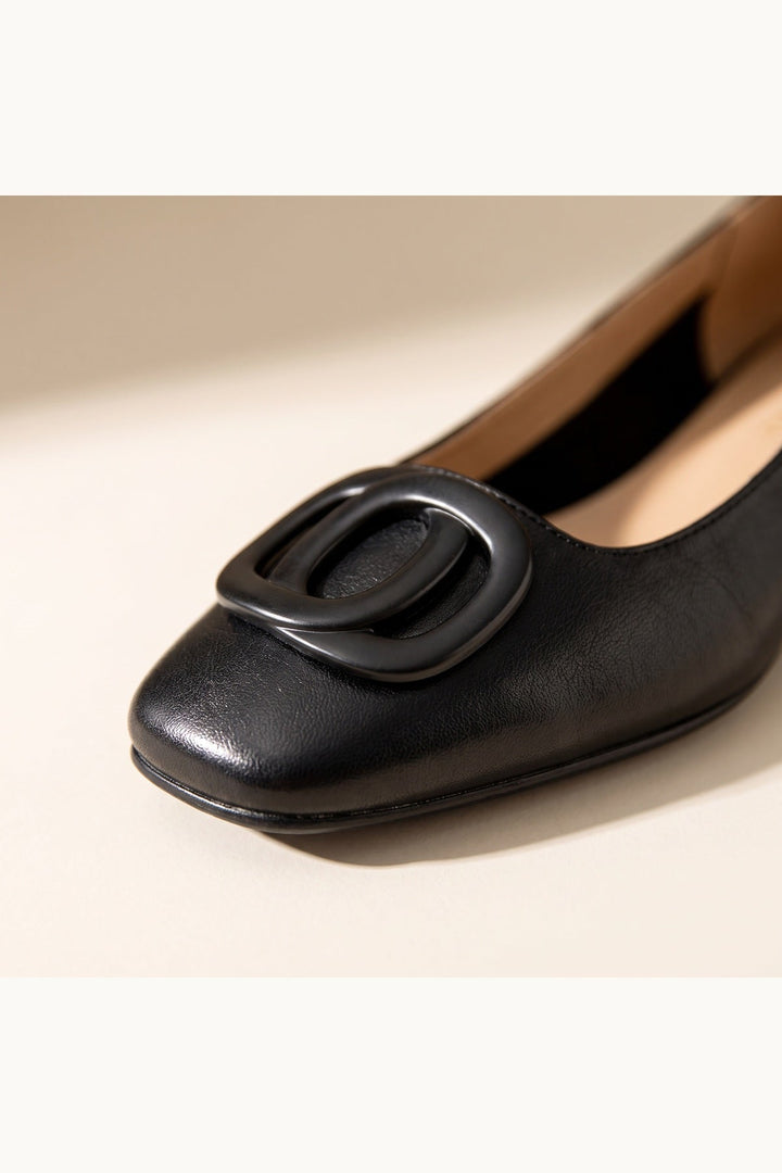 Opium Leather Flats