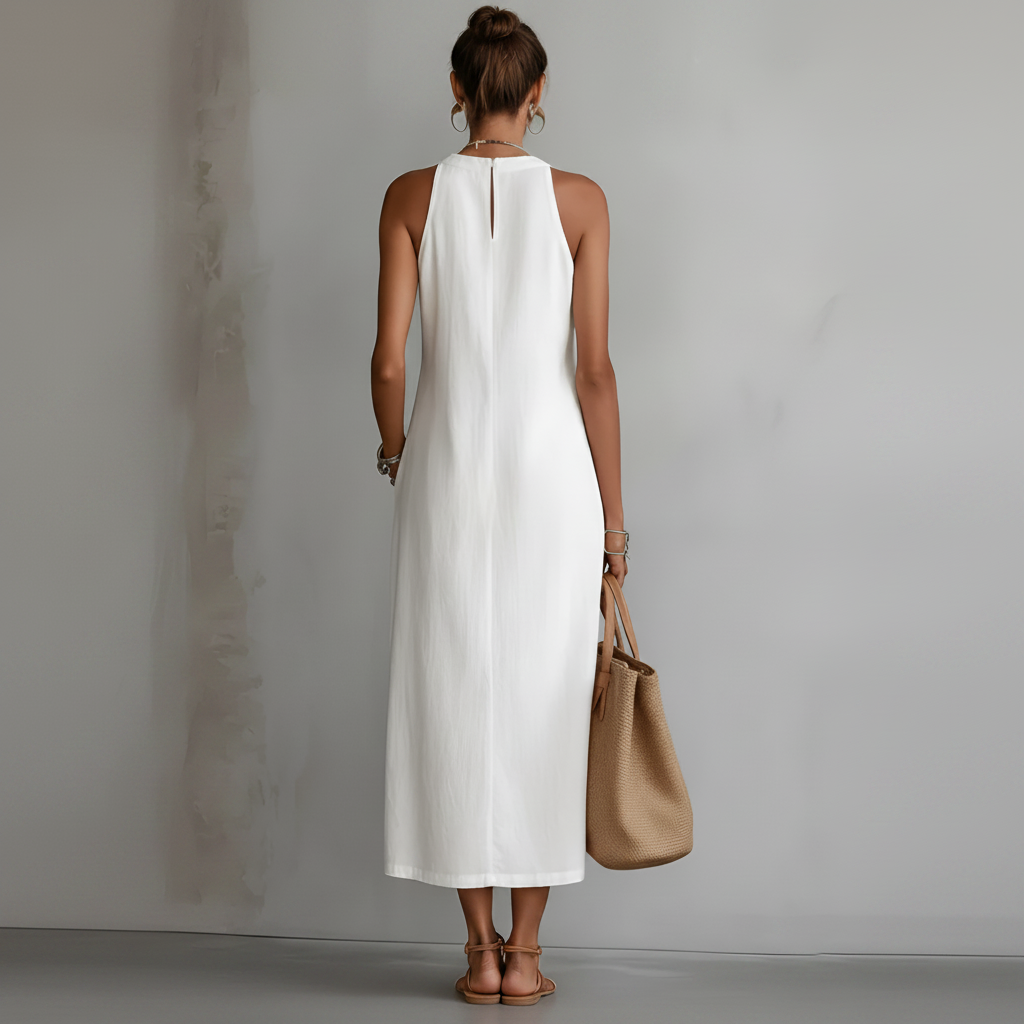 Lauren | Midi Linen Dres