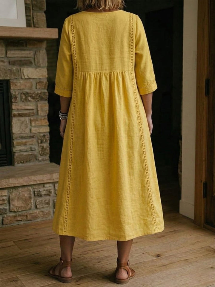 Martha | Patchwork Panel Maxi Dress