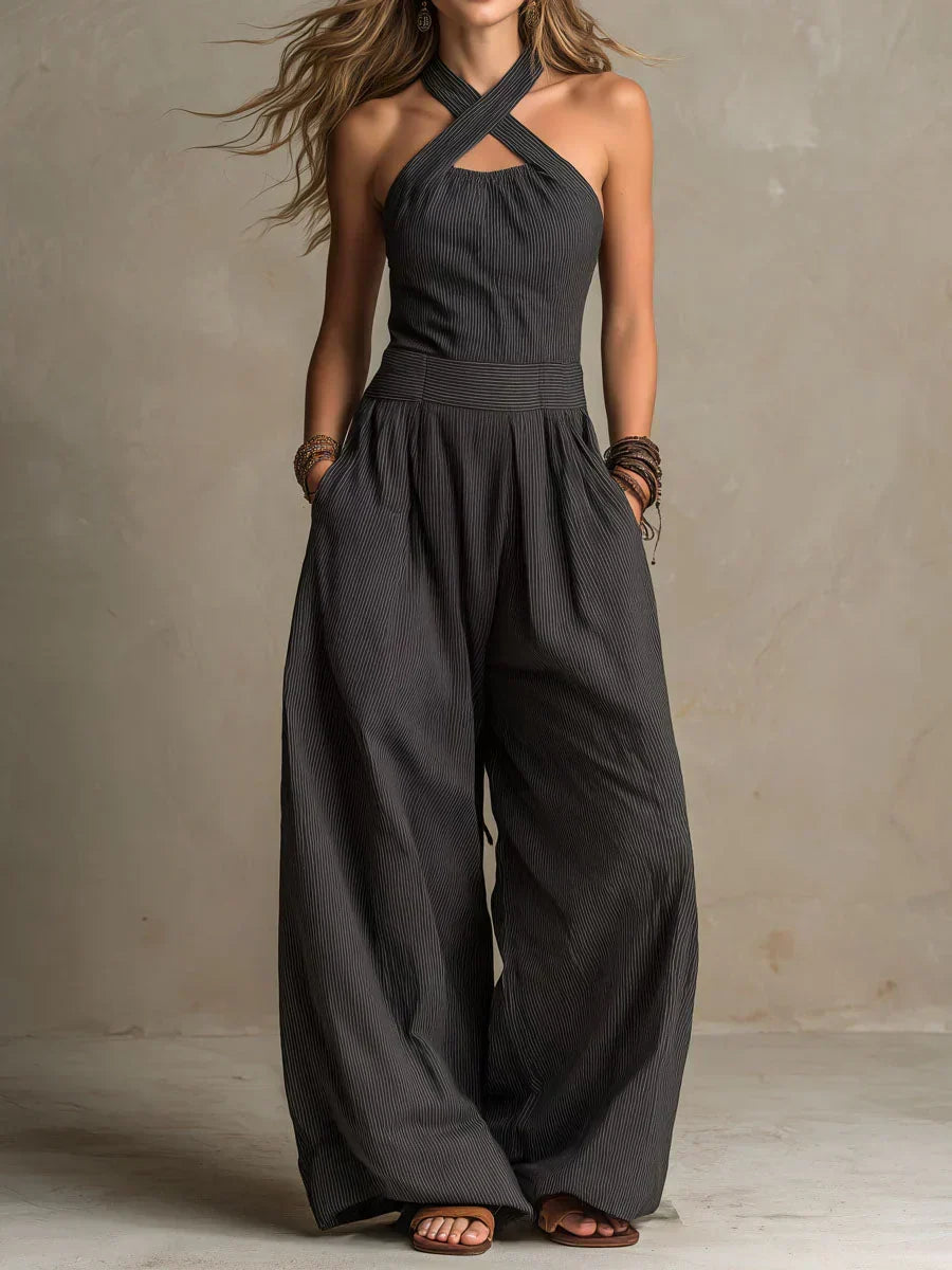 Aubrey | Elegant Wide Leg Jumpsuit