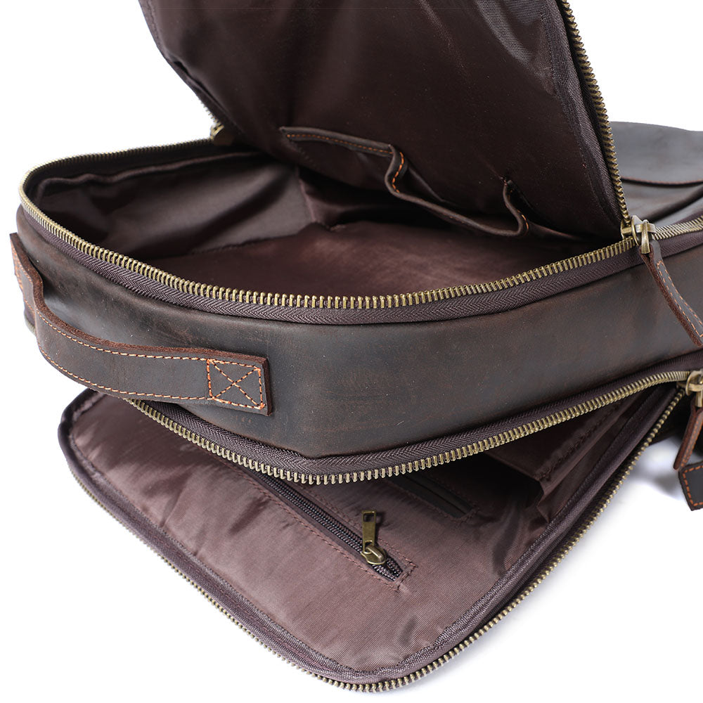 Andrew - Men's Leather Backpack for Laptops