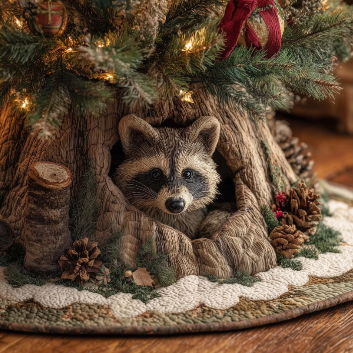Nolwenn™ | Raccoon Hollow Quilted Tree Skirt