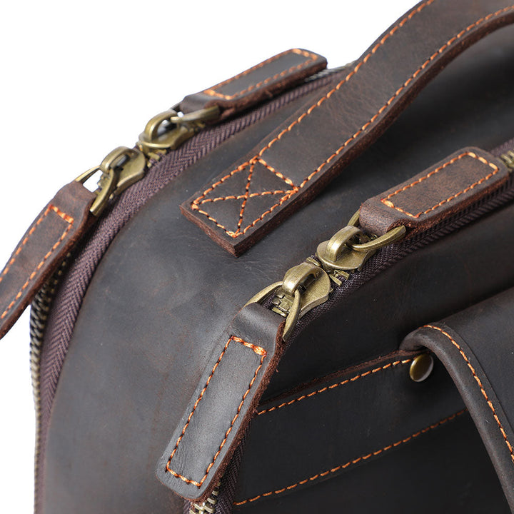 Andrew - Men's Leather Laptop Backpack
