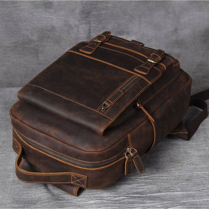 Jason - Luxury Tan Leather Backpack