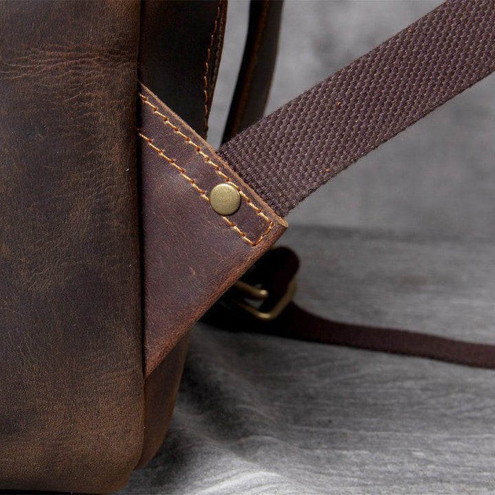 Jason - Luxury Tan Leather Backpack