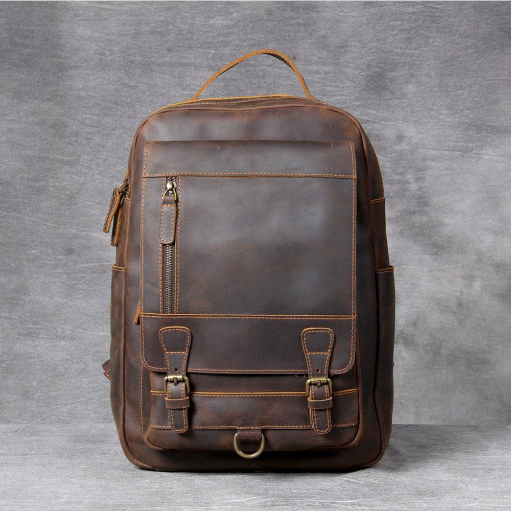 Jason - Luxury Tan Leather Backpack