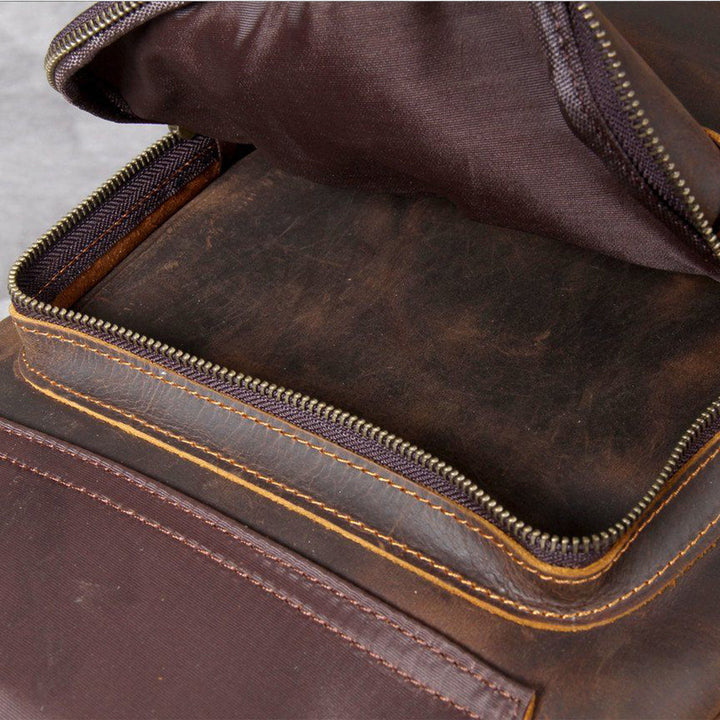 Jason - Luxury Tan Leather Backpack
