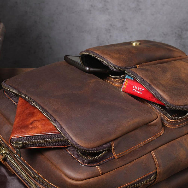 Robert - Vintage Leather Travel Backpack