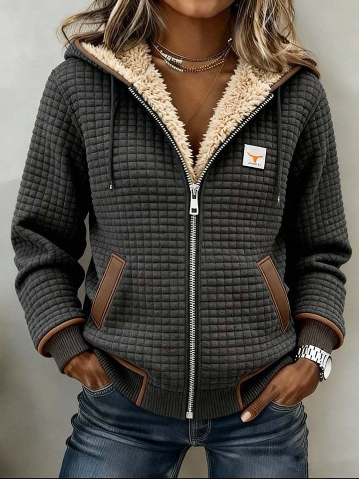 Greer | Quilted Zip Hoodie