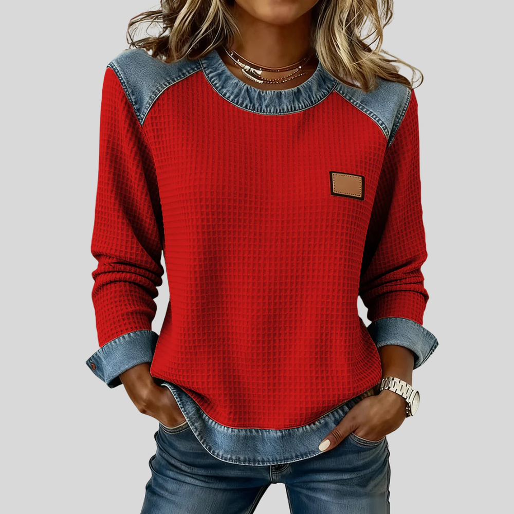 Maggie | Waffle Sweatshirt