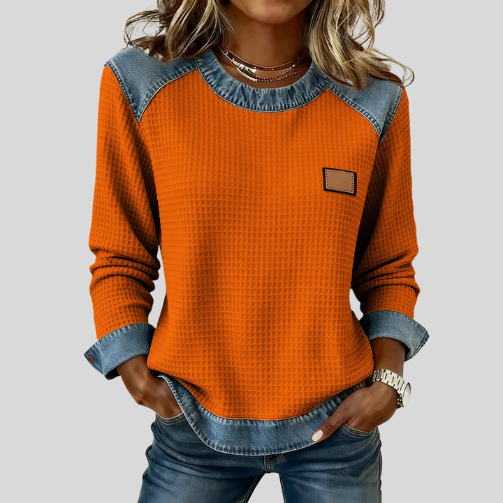 Maggie | Waffle Sweatshirt