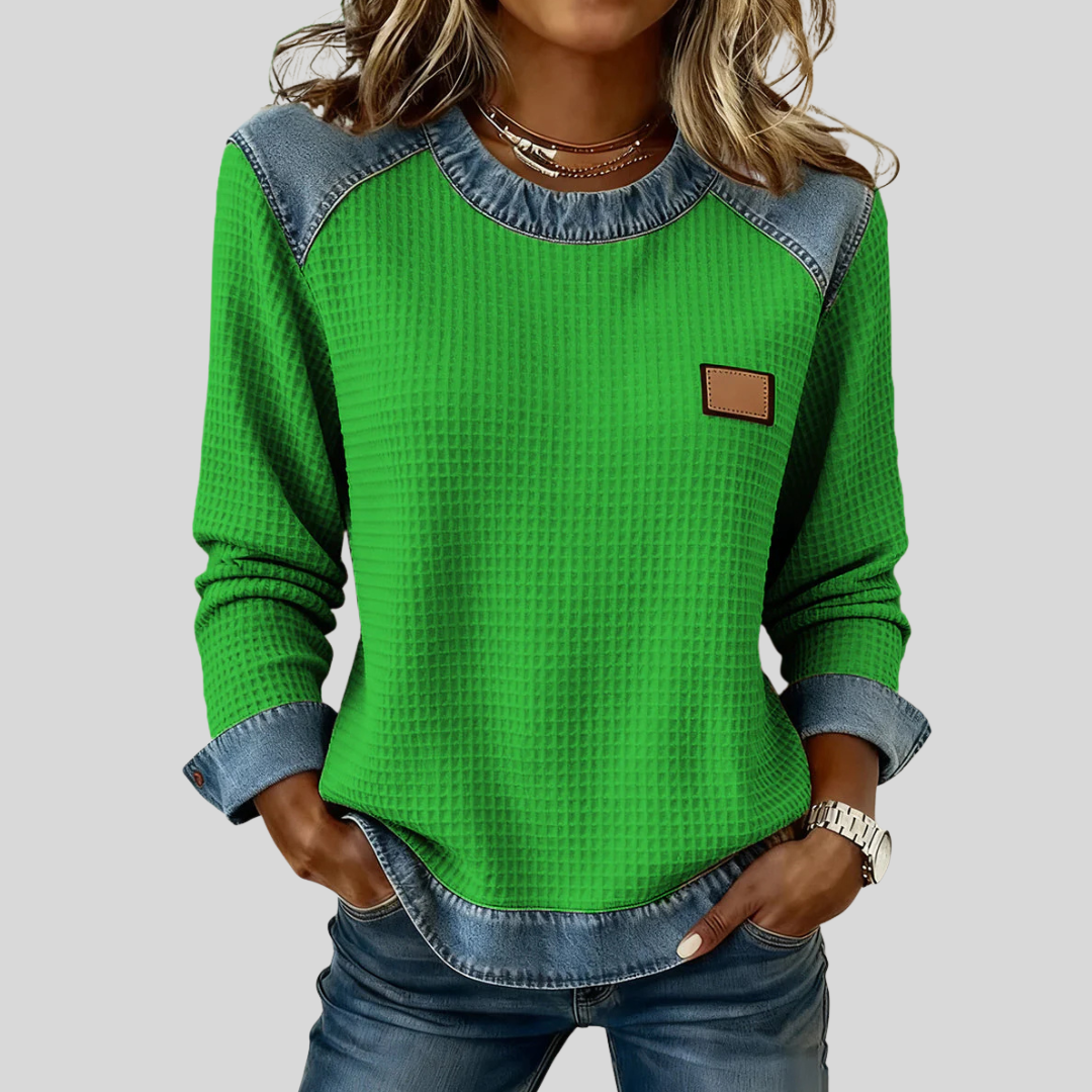 Maggie | Waffle Sweatshirt