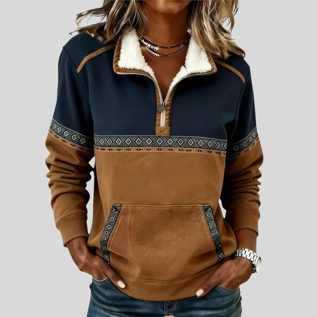 Mairi | Sherpa Collar Pullover