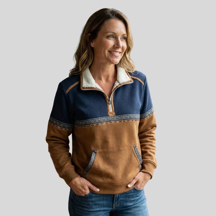 Mairi | Sherpa Collar Pullover