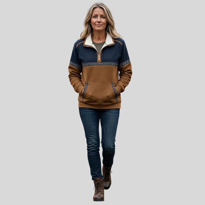 Mairi | Sherpa Collar Pullover