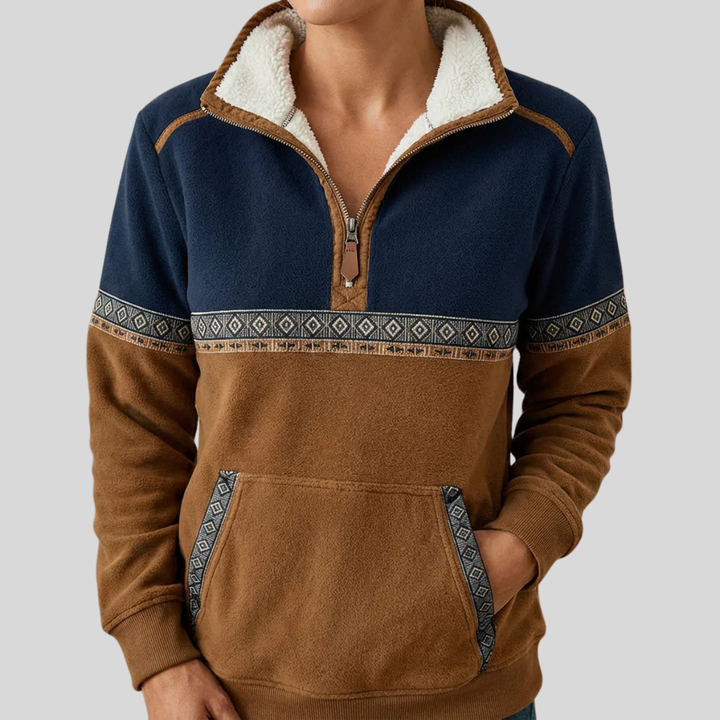 Mairi | Sherpa Collar Pullover