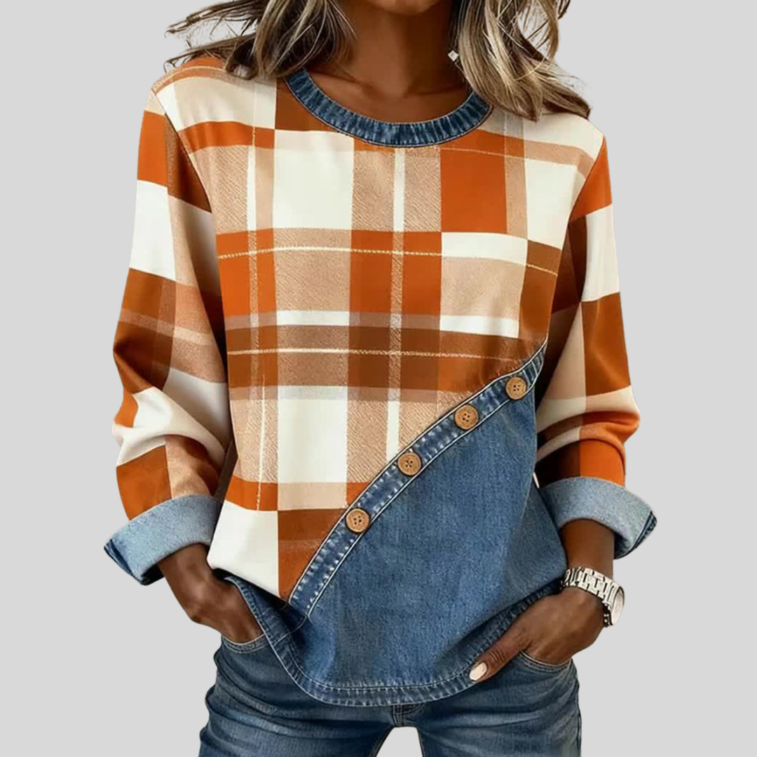 Shona | Plaid Sweatshirt