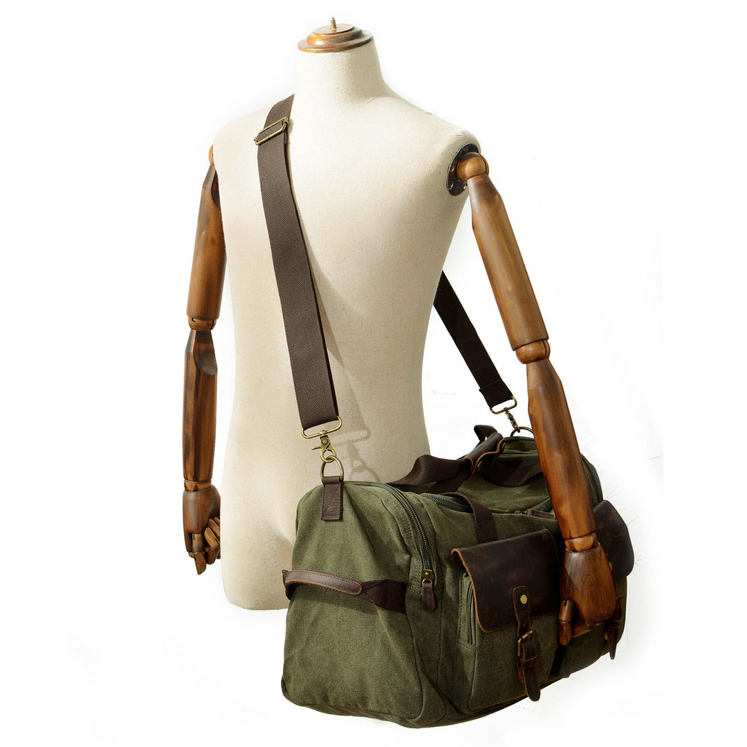 David - Men's Canvas and Leather Duffle Bags