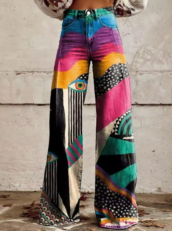 Cleo | Abstract Vision Oversized Trousers