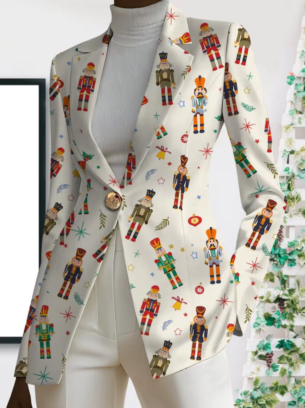 Esmeralda | Nutcracker Print Blazer