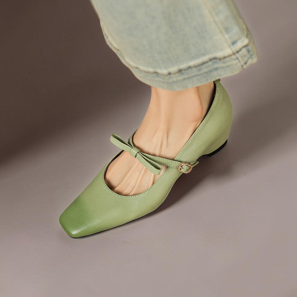 Bryony | Bow-Strap Mary Jane Heels