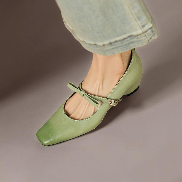 Bryony | Bow-Strap Mary Jane Heels